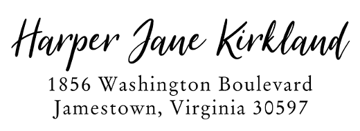 Stylish Script | Custom Rubber Stamps