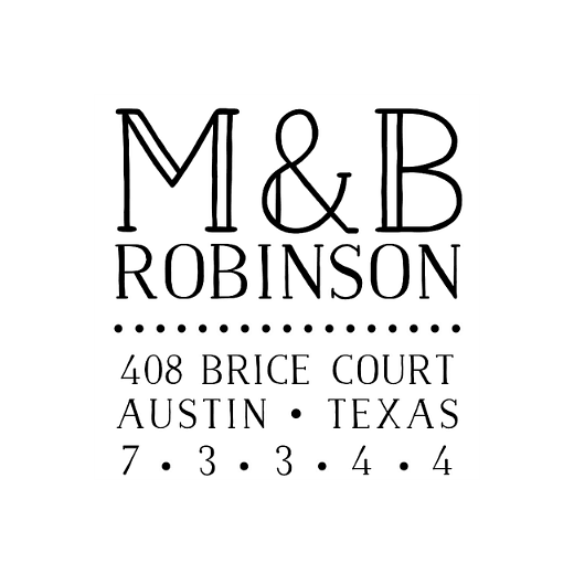 Sketched Letters | Custom Rubber Stamps