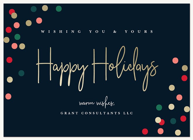 Festive Lights Business Holiday Cards