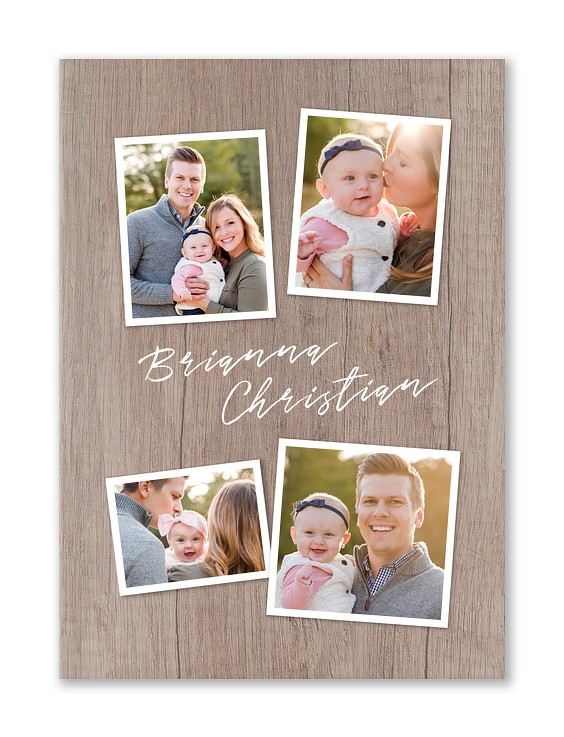 Woodgrain Collage Custom Hardcover Journals