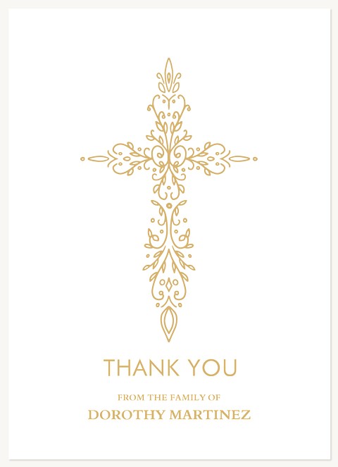 Filigree Cross Memorial & Sympathy Cards