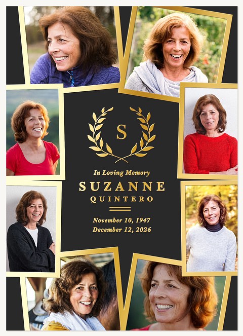 Modern Collage Memorial & Sympathy Cards