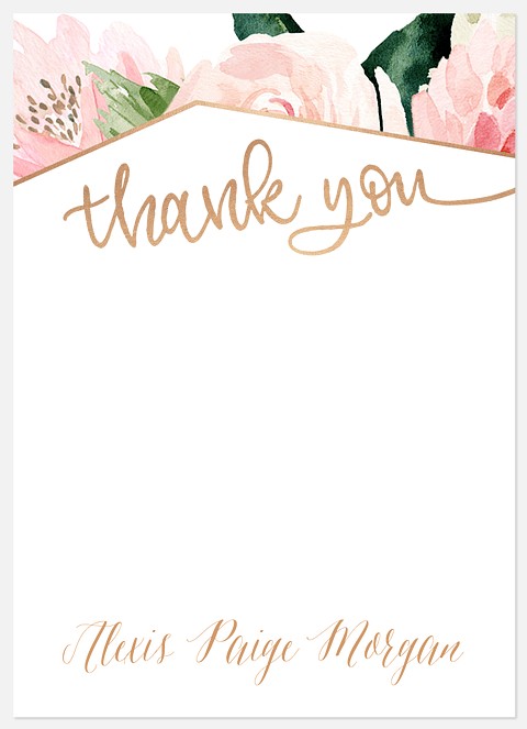 Modern Floral Thank You Cards 