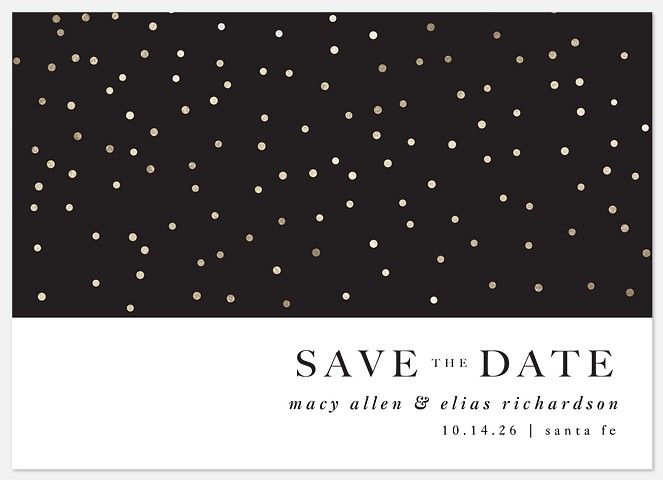 Dotted  Save the Date Photo Cards
