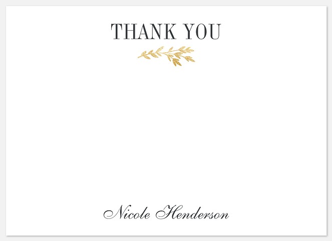 Sweet Laurel Thank You Cards 