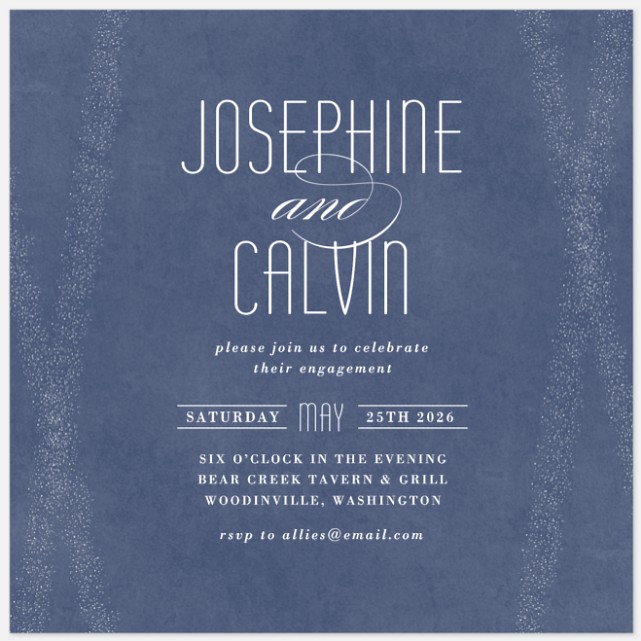 Deco Elegance Anniversary Invitations