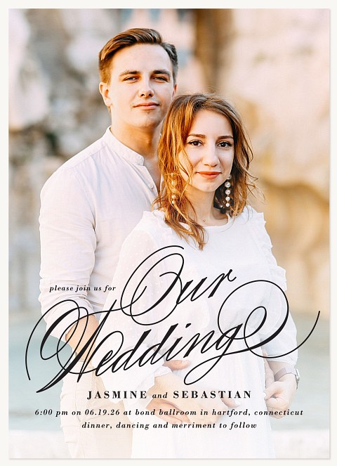 Classic Love Story Wedding Invitations