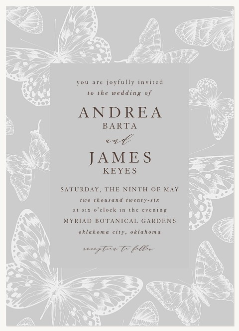 Butterflies Wedding Invitations