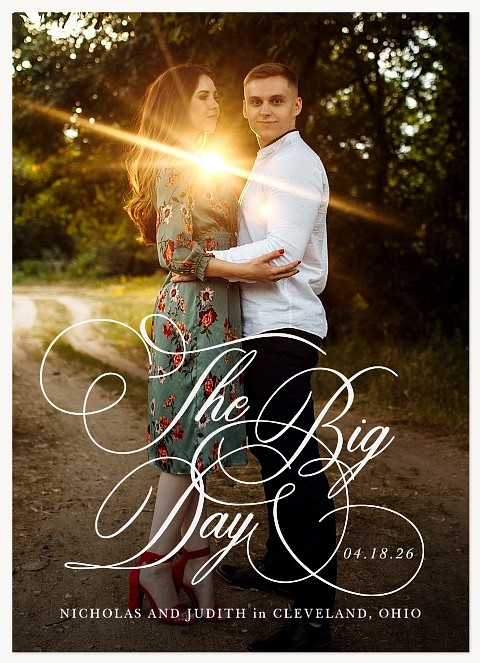 The Big Day Save the Date Cards