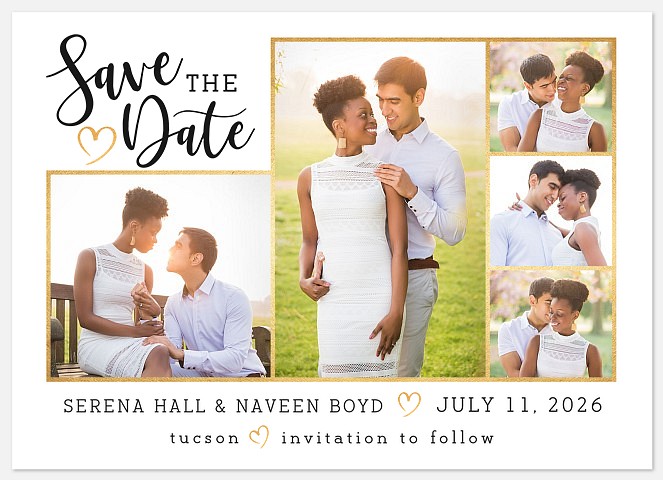 Sweetheart Collage Save the Date Photo Cards