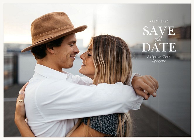 Minimalist Save the Date Cards