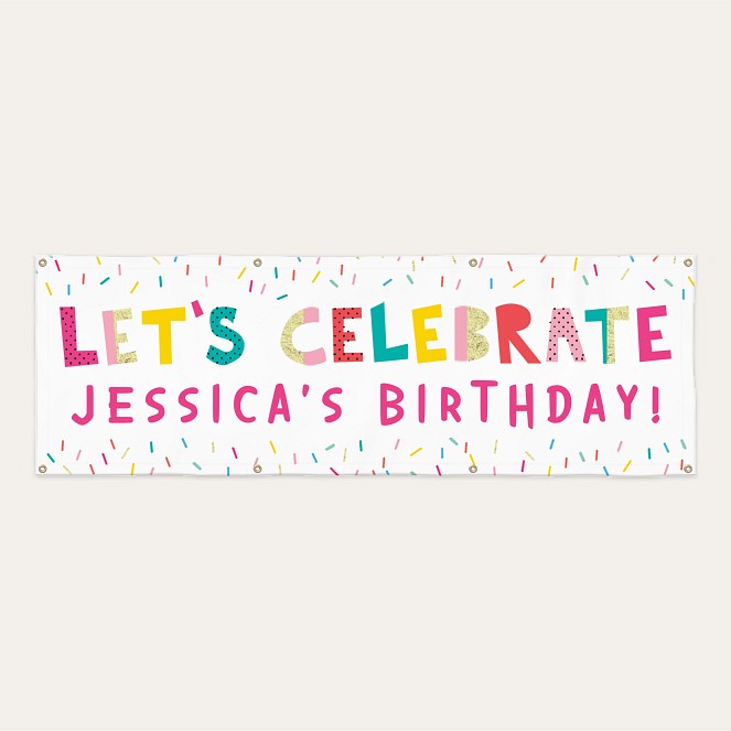 Let's Celebrate Custom Banners