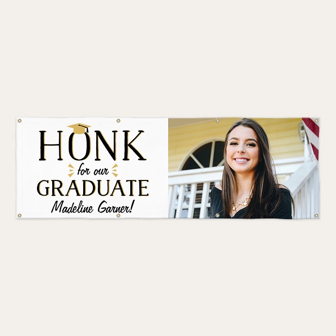 Honk for the Grad Photo Banner  Custom Banners