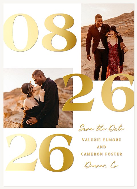 Bold Modernity Save the Date Cards