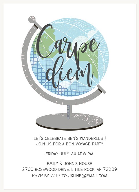 Wanderlust Party Invitations