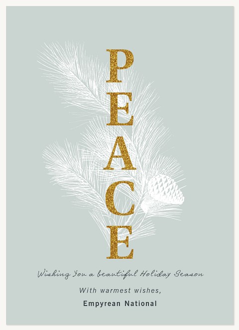 Tranquil Peace Business Holiday Cards