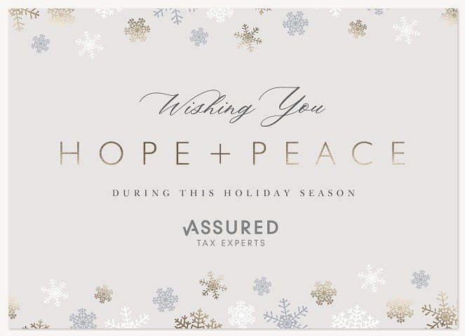 Hope & Peace Business Holiday Cards
