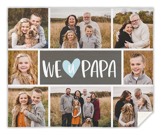 Love U Papa Custom Blankets