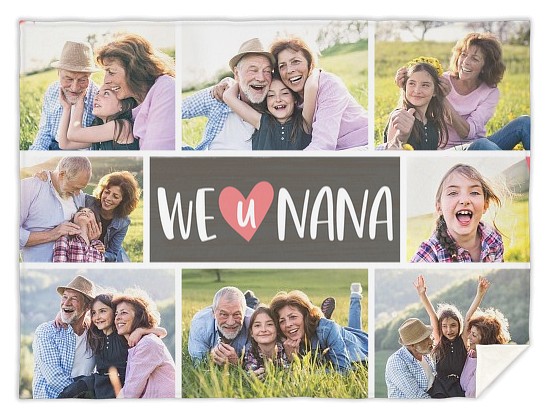 Love U Nana Custom Blankets