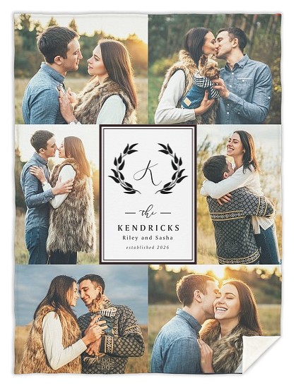 Photo Border Custom Blankets