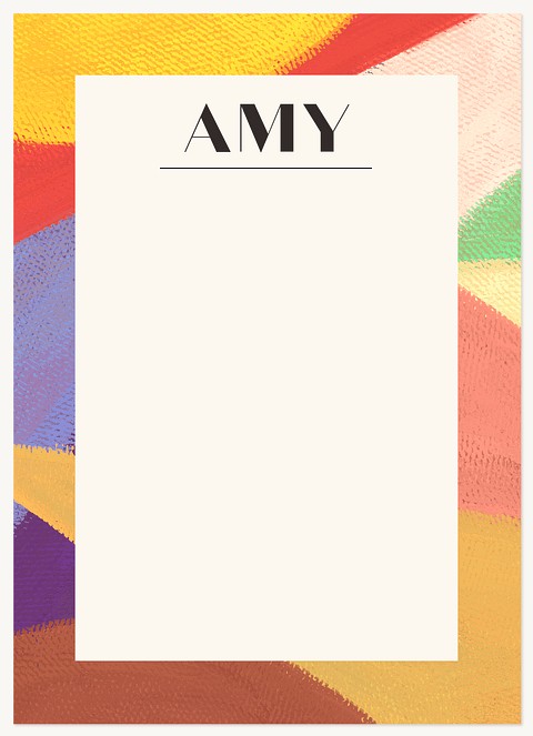 Artistic Strokes Stationery