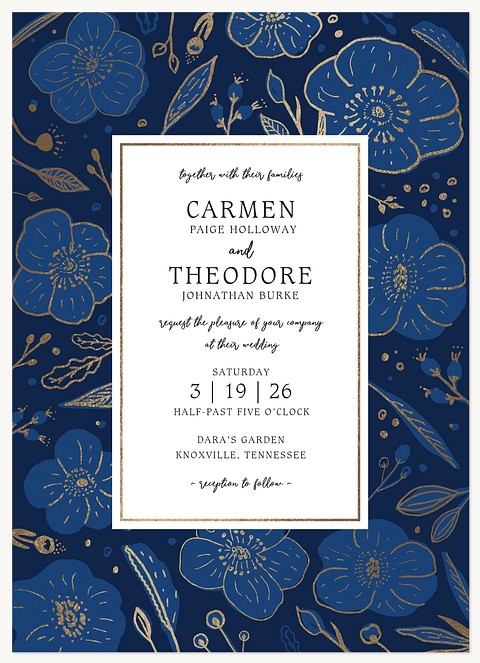 Foiled Jade Wedding Invitations