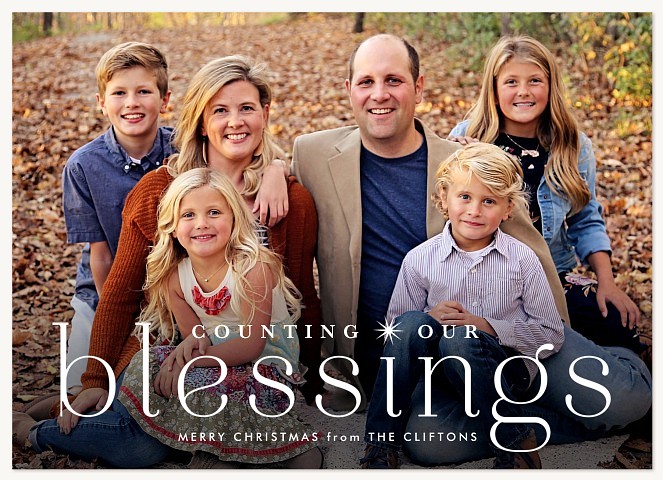 Beautiful Blessings Personalized Holiday Cards