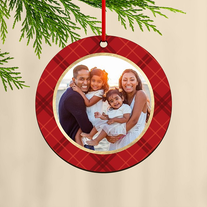 Traditional Tartan Custom Ornaments