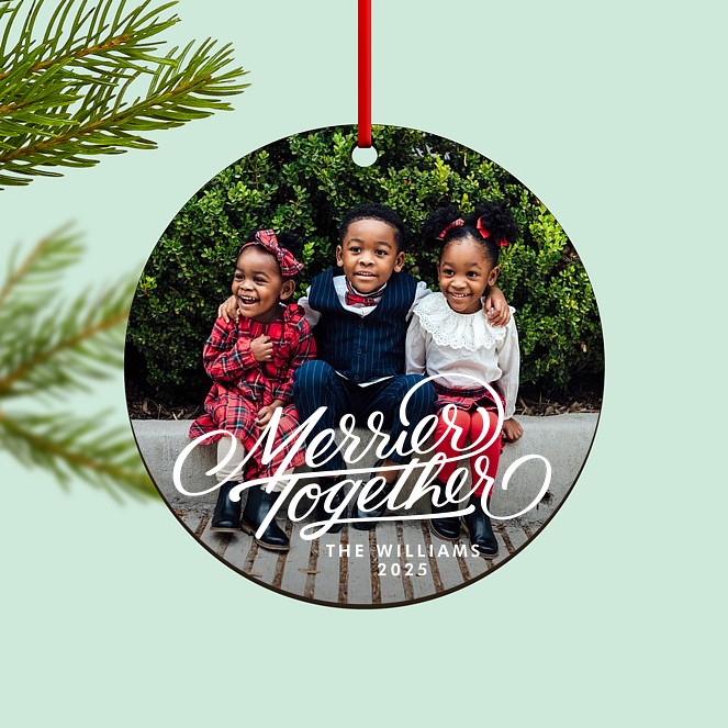 Merrier Together Custom Ornaments