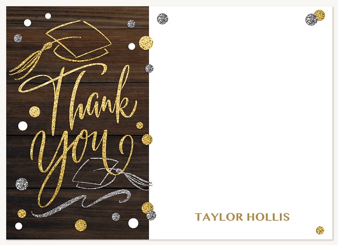 Cheerful Celebration Graduation Thank You Cards
