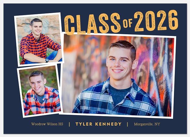 Tilted Frames Graduation Cards