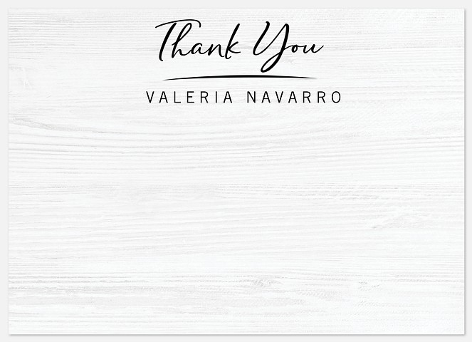 Underlined Thank You Thank You Cards 