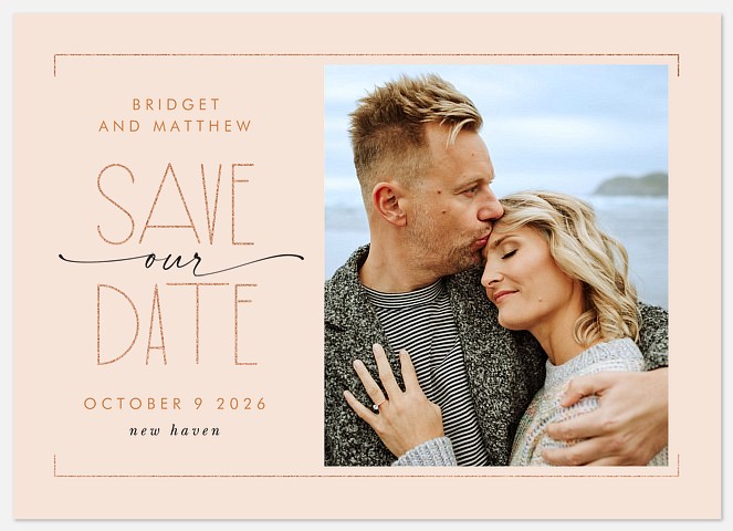 Deco Frame Save the Date Photo Cards