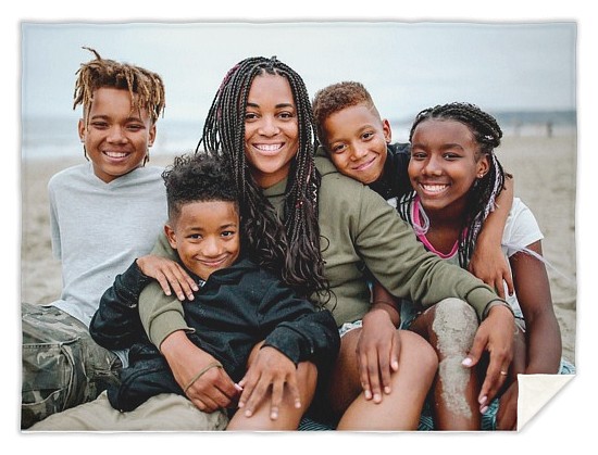 Classic Single Photo Custom Blankets