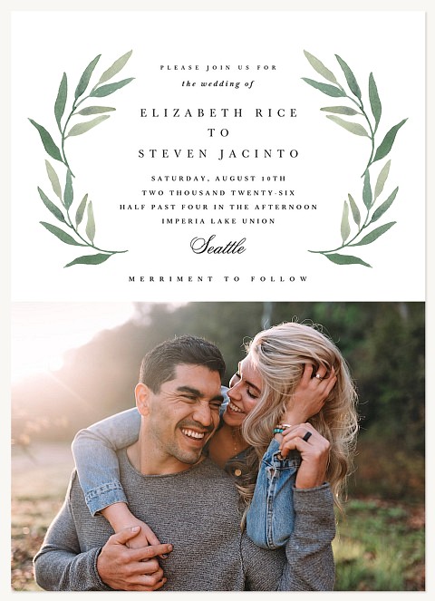 Loving Laurels Wedding Invitations