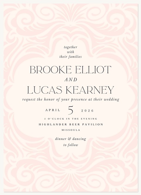 Brocade Wedding Invitations