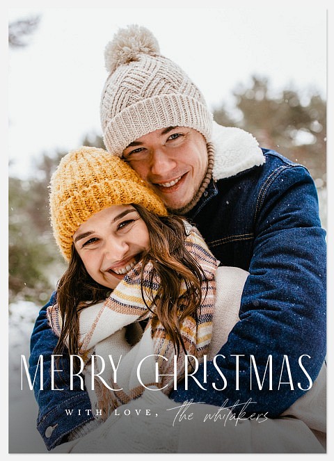 Classic Christmas Holiday Photo Cards