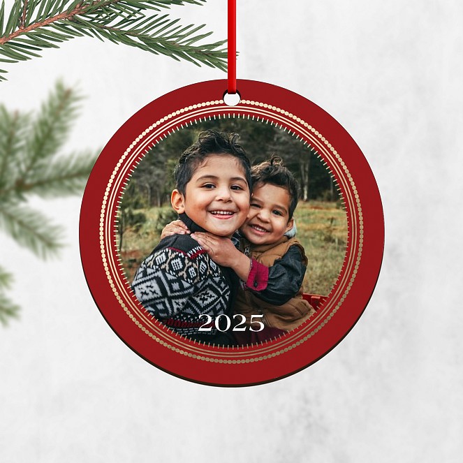 Golden Rings Personalized Ornaments