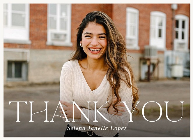 Graceful Thank You Thank You Cards 