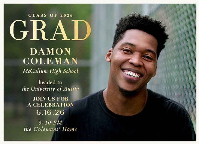 Side Message Graduation Cards