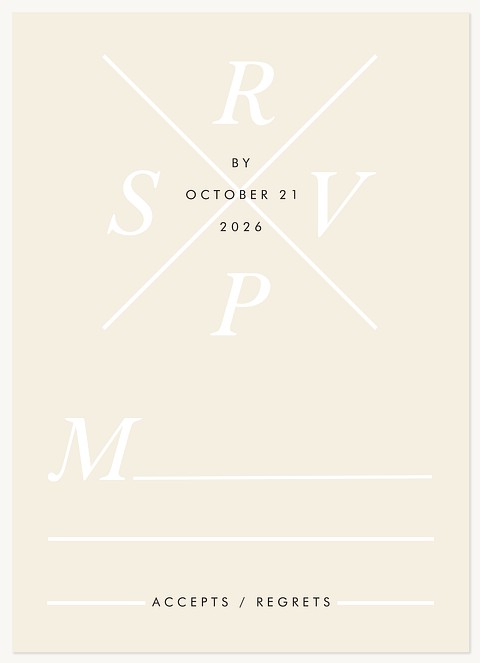 Sweet Overlay Wedding RSVP Cards