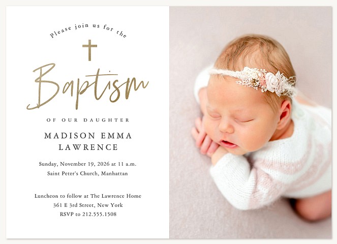 Holy Baptism Baptisms & Christening Invitations