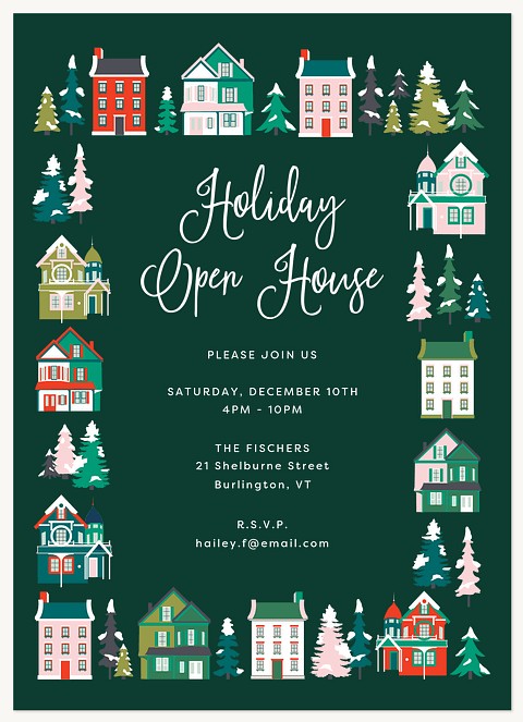 Magical Homes Holiday Party Invitations
