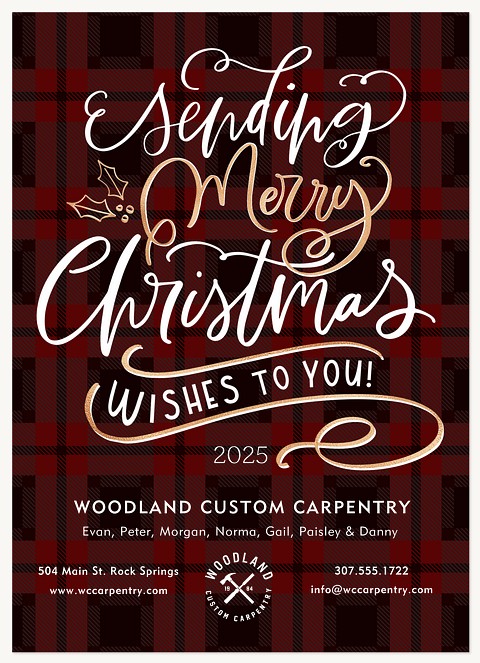 Sending Joy Business Holiday Cards