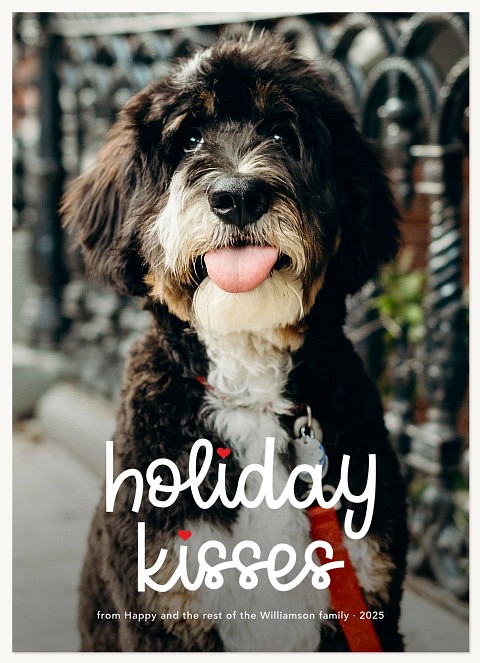 Holiday Kisses Personalized Holiday Cards