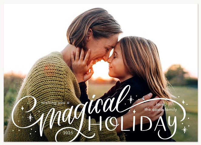 Holiday Magic Personalized Holiday Cards