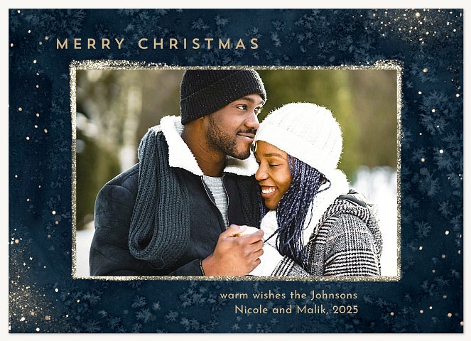 Midnight Sky Personalized Holiday Cards