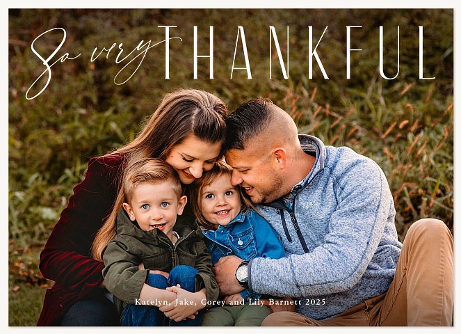 Simply Thankful Thanksgiving Cards