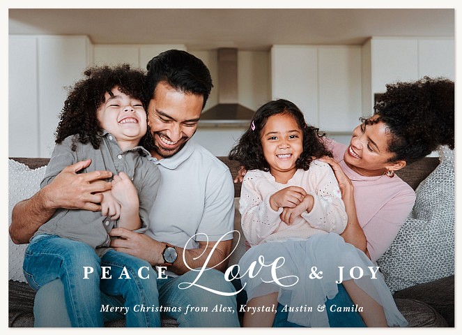 Holiday Wishes Personalized Holiday Cards