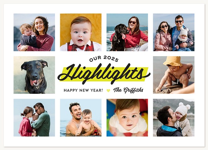 Our Highlights Personalized Holiday Cards
